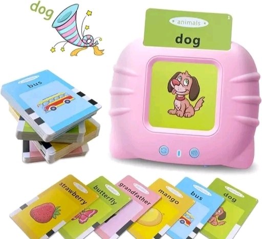 Electronic Talking Flash Cards for Kids - 224+ Early Learning Words (Educational Toy)