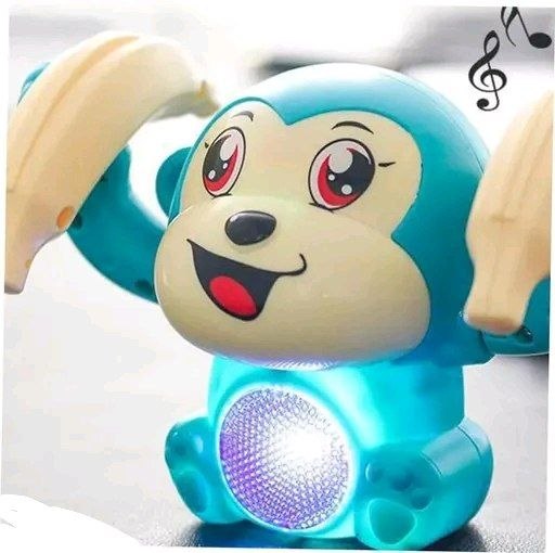 Funny Dancing Monkey Toy - 360° Spinning & Flashing Lights (Music & Sound Control)