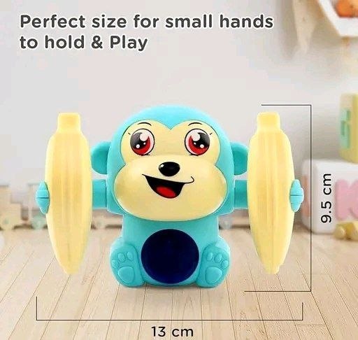 Funny Dancing Monkey Toy - 360° Spinning & Flashing Lights (Music & Sound Control)